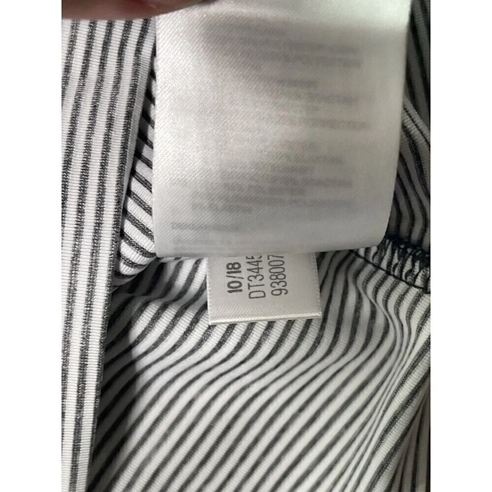 AdiPure by Adidas Men's Performance Polo Shirt Golf Sz 2XL Stretch White Striped